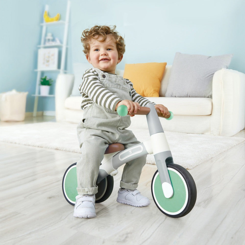 Hape - First Ride Balance Bike - Light Green - Lightweight 3 Wheeled Tricycle