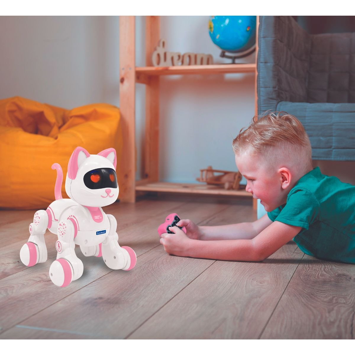 LEXIBOOK Power Kitty® Junior – My robotic cat with programming functions, dances, walk, plays music incl. remote control.