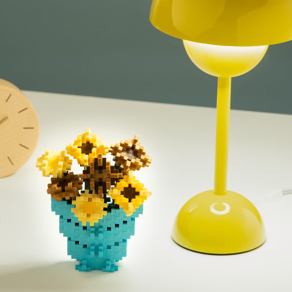 Plus-Plus Inspired Van Gogh Sunflowers Building Set - 350 Pieces