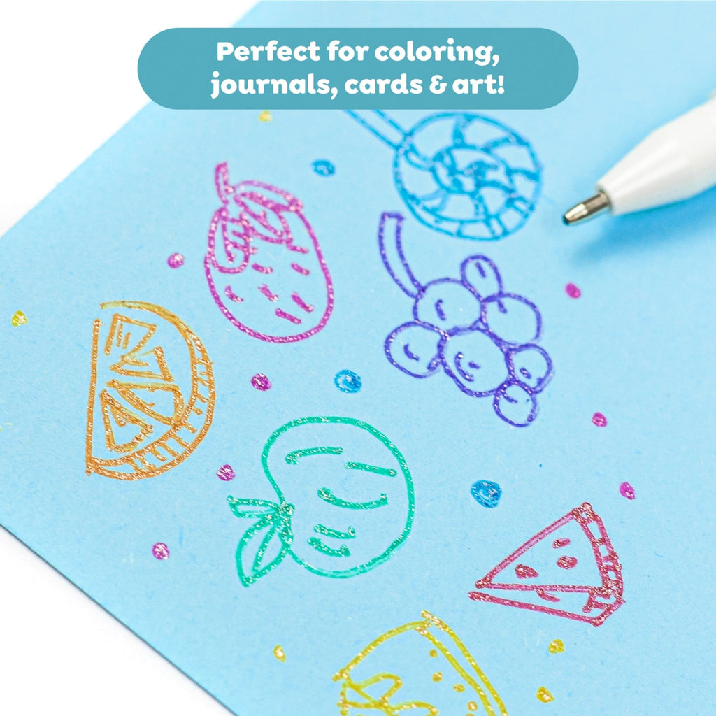 Tiger Tribe Shimmer Scented Gel Pens 10-Pack Fruity Dessert Scents
