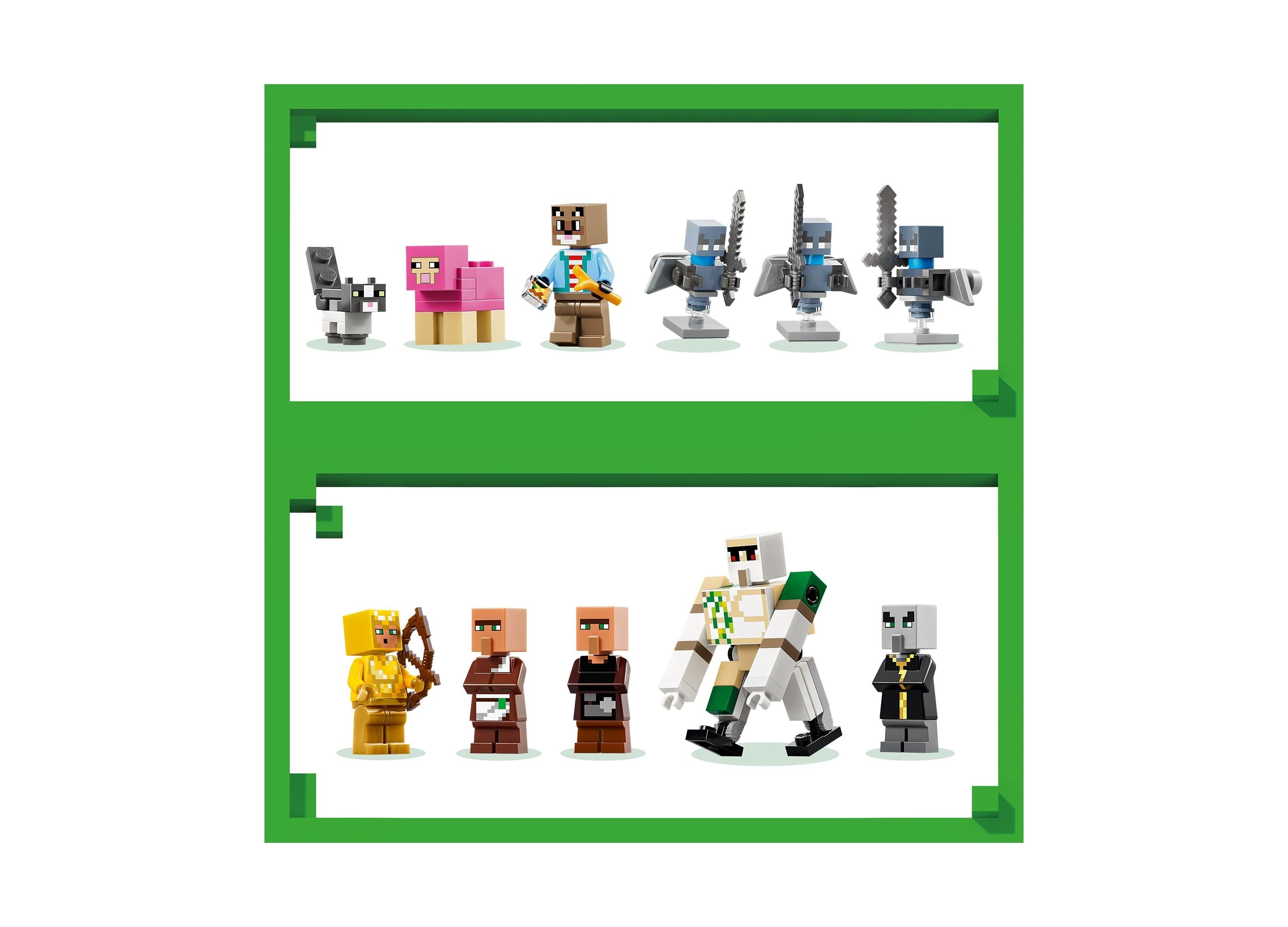 LEGO Minecraft Evoker Village Attack 607-Piece Building Set