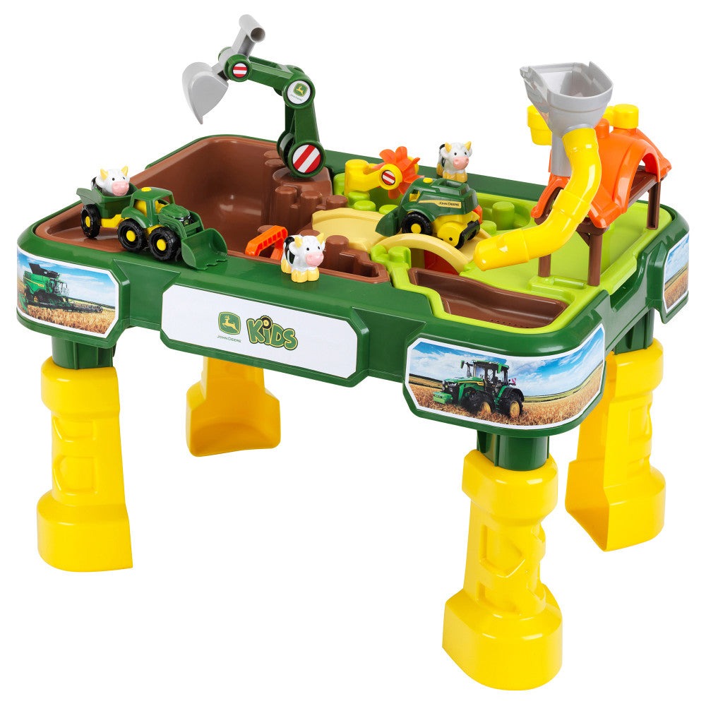 John Deere Farm and Water Table with Tractor and Harvesting Toys