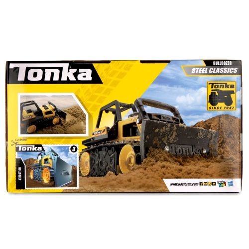 Tonka Steel Classics Bulldozer with Realistic Blade Action