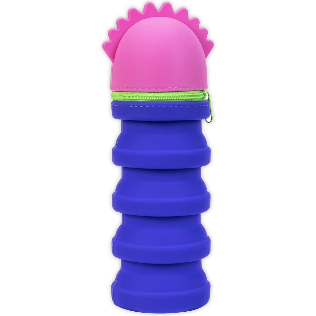 Monster Retractable Silicone Pencil Case - Pink