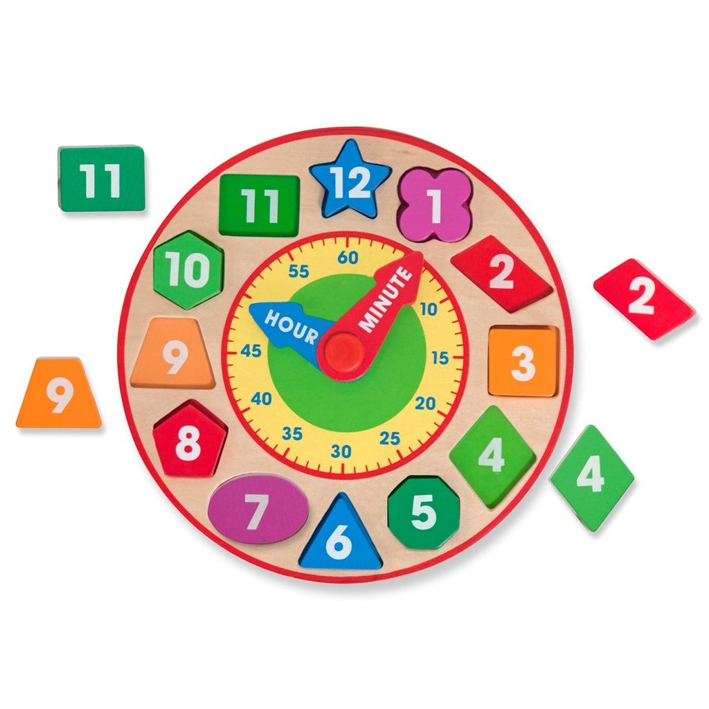 Melissa & Doug Shape Sorting Clock - Interactive Educational Toy