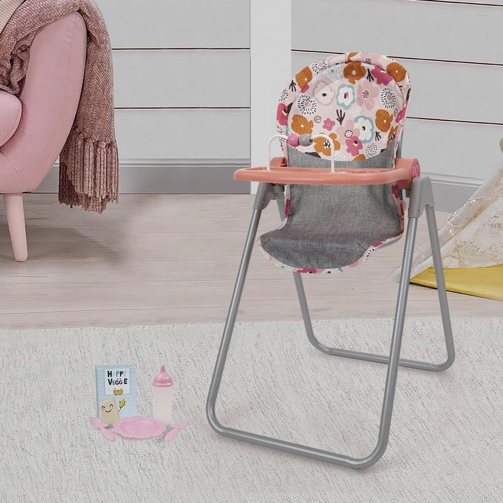 509 Crew - Melange Flora Foodie Doll Highchair Set, Ages 3+
