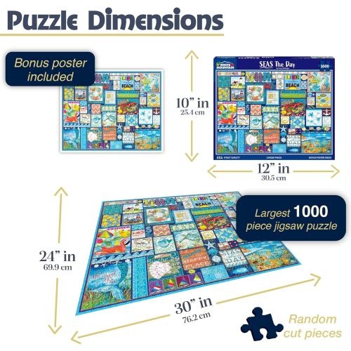 Seas The Day Beach Themed Jigsaw Puzzle - 1000 pc