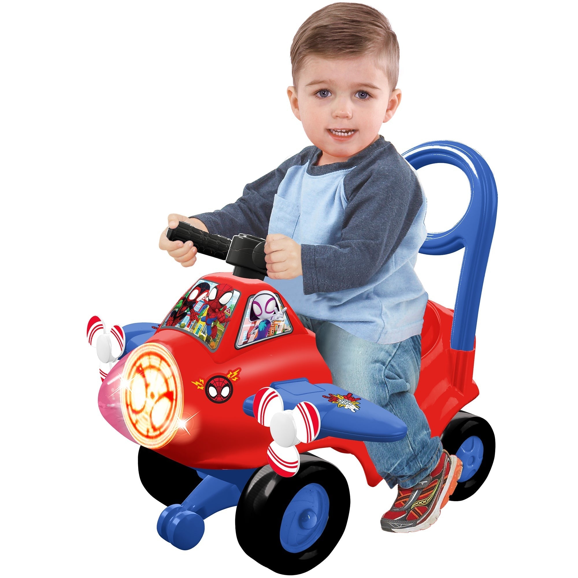 Spidey Activity Plane Ride-On With Lights And Sounds