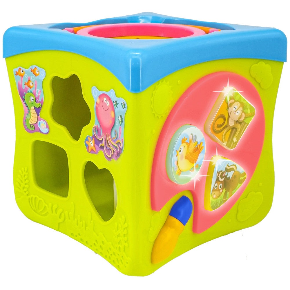 Kiddieland Light & Sound Activity Cube - Music & Animal Play Center