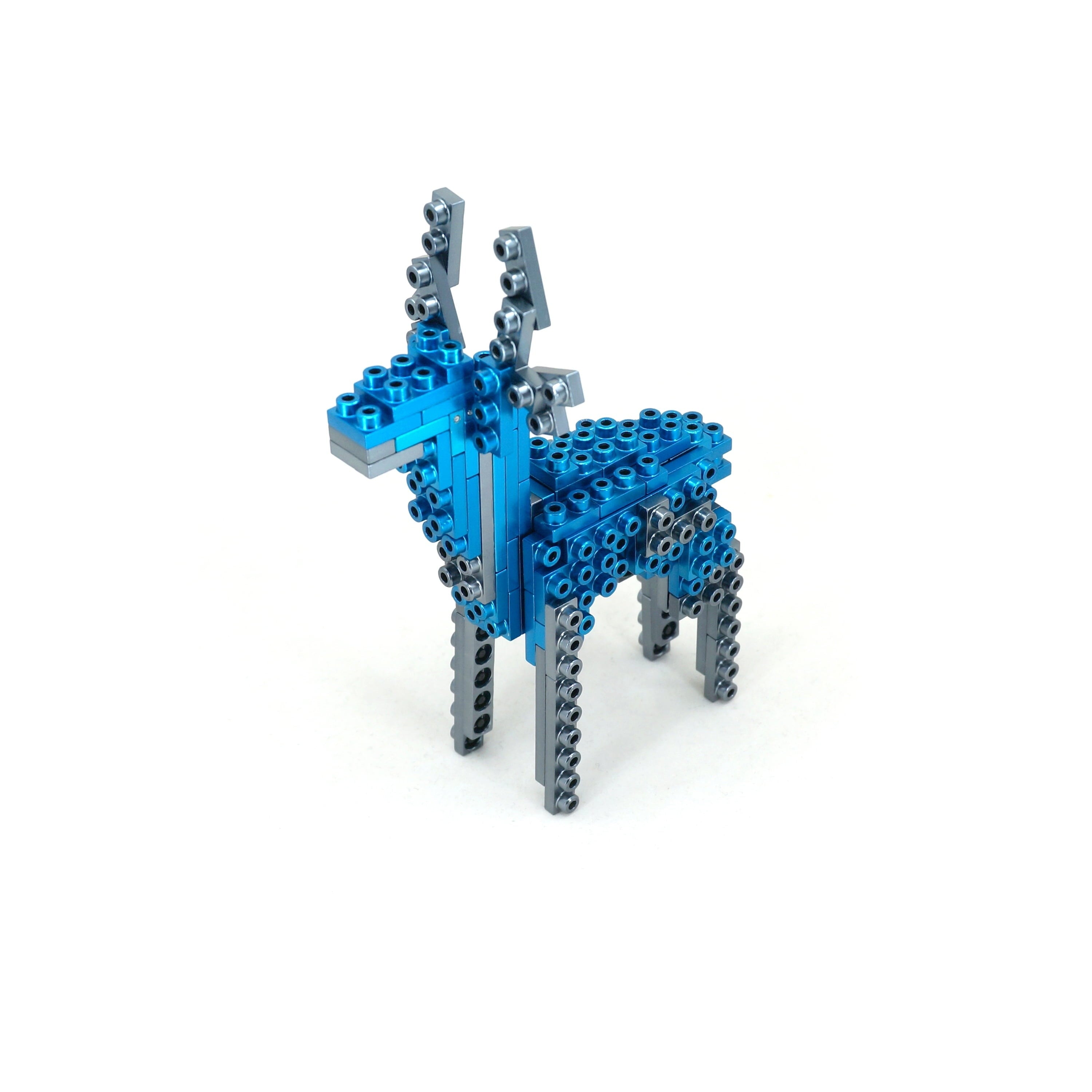 Metomics 3-in-1 Designer Building Blocks Set - Azure Blue - 150 Pieces