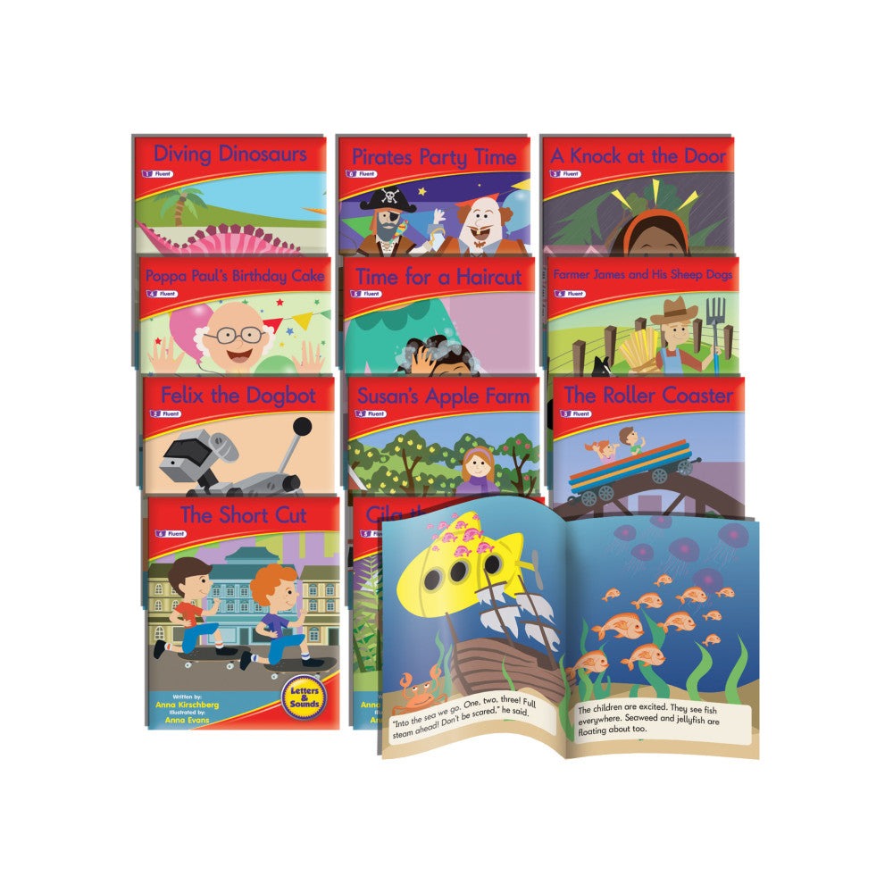 Junior Learning Phase 6 Fiction Decodable Readers 12-Book Set