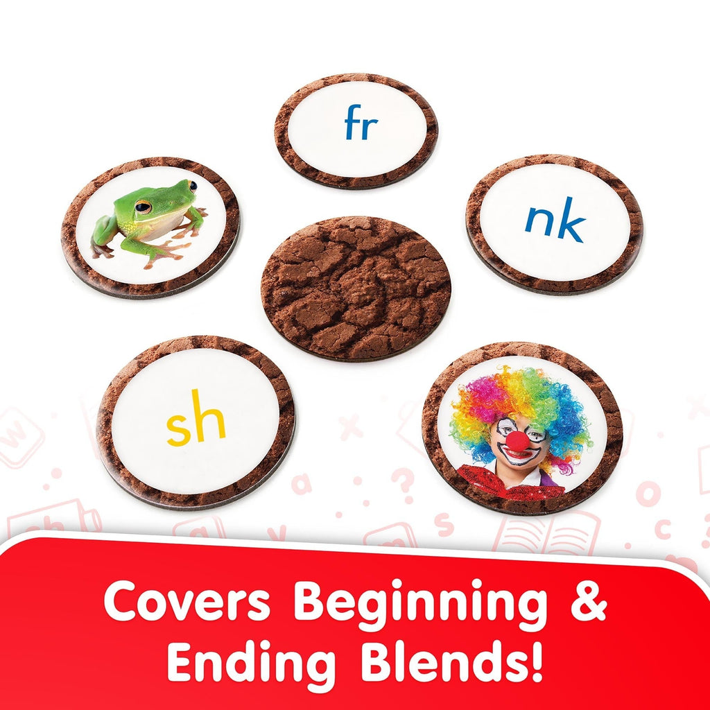 Snacks Blend Phonics Learning Card Game With 90 Double-Sided Cards