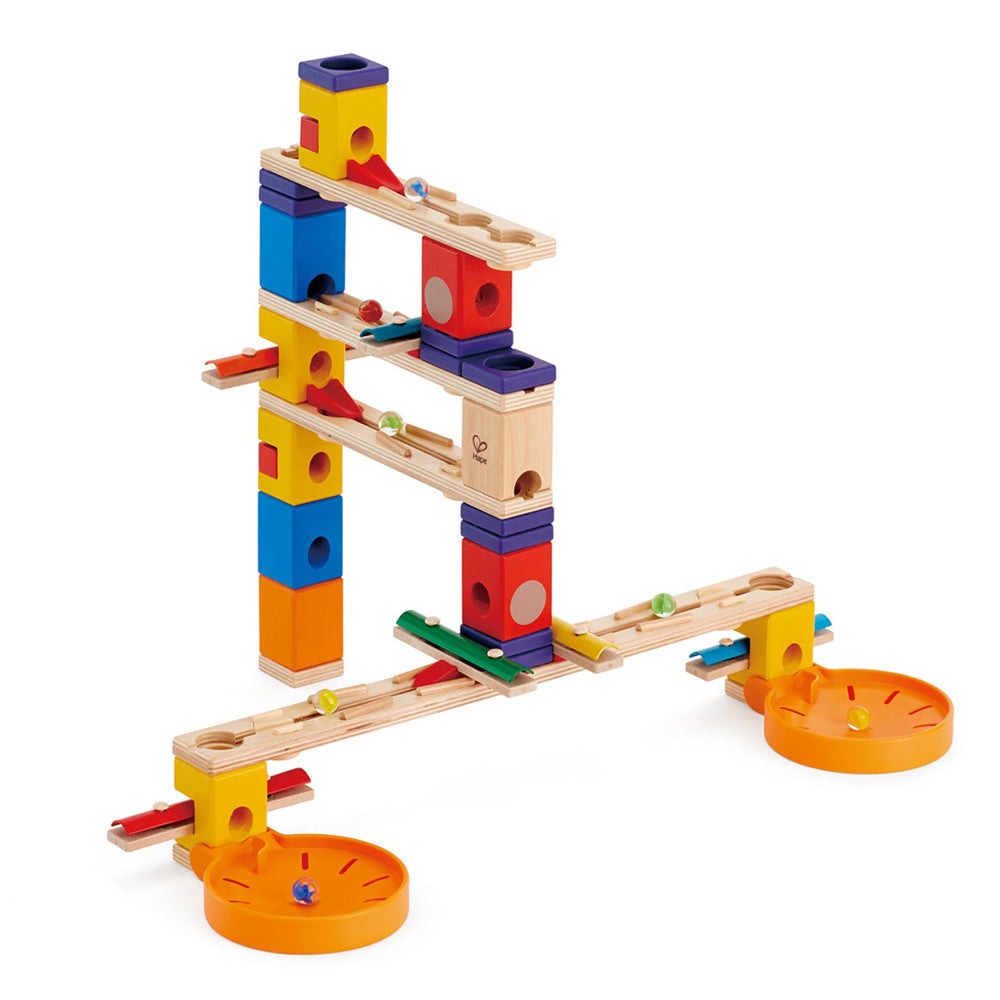 Hape Quadrilla Music Motion Wooden Marble Run - 97 Pieces, Ages 4+