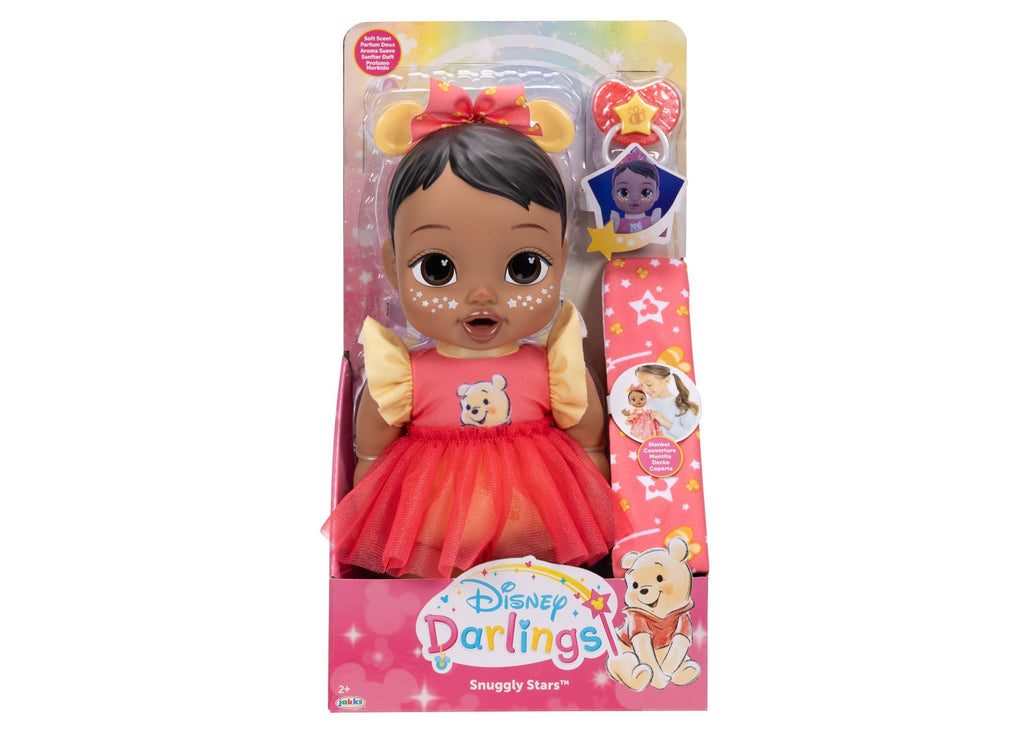 Disney Darlings Snuggly Stars Pooh 11-Inch Baby Doll With Lights And Sounds