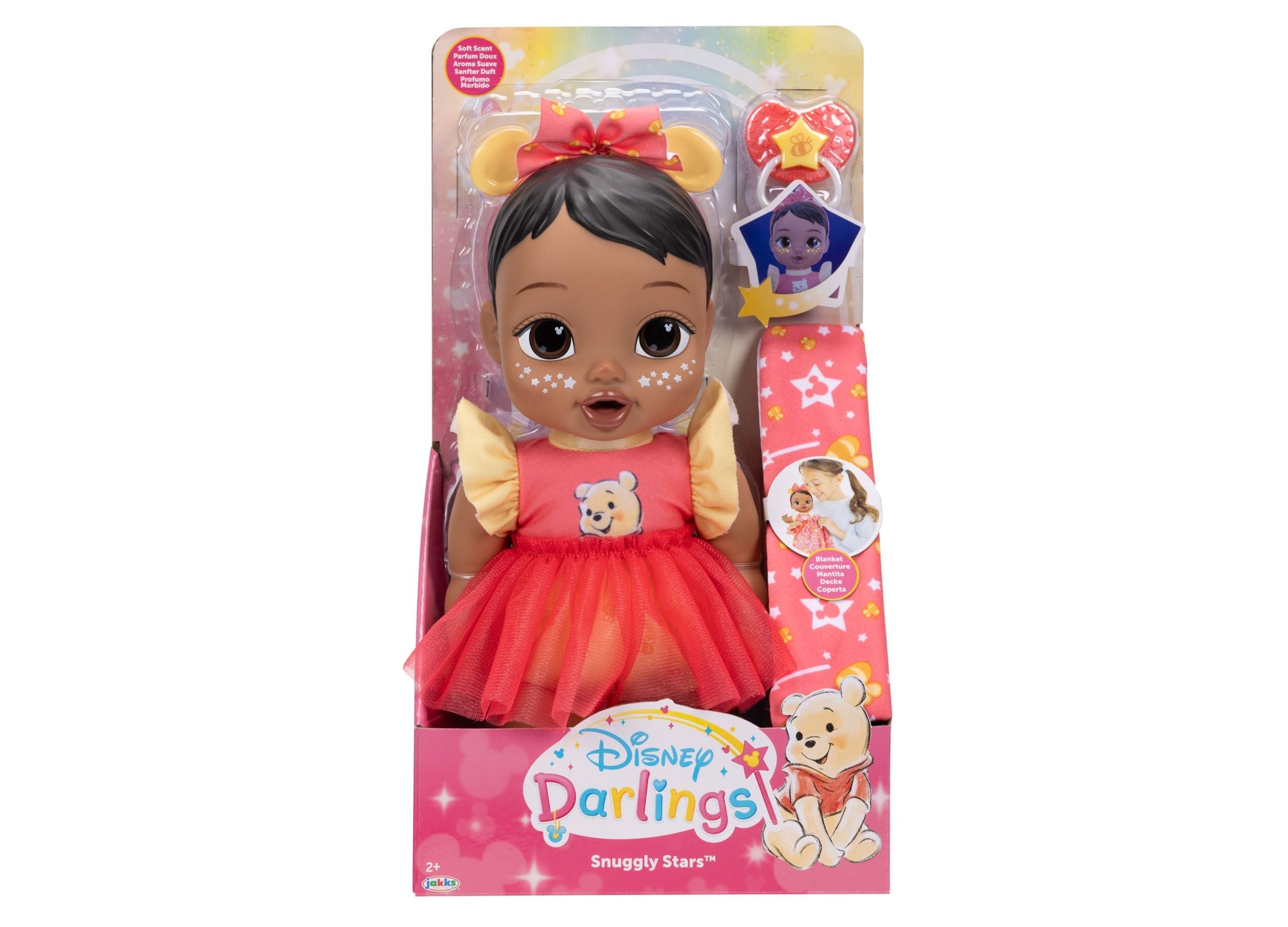 Disney Darlings Snuggly Stars Pooh 11-Inch Baby Doll With Lights And Sounds