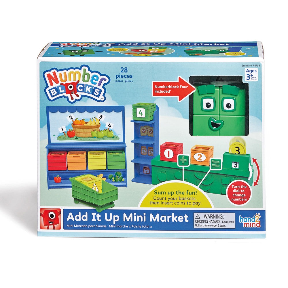 Hand2Mind Numberblocks Add It Up Mini Market - Interactive Learning Set