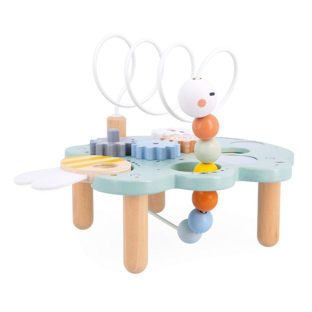 Janod Sweet Cocoon Multi-Activity Leaf Station - Colorful Educational Toy