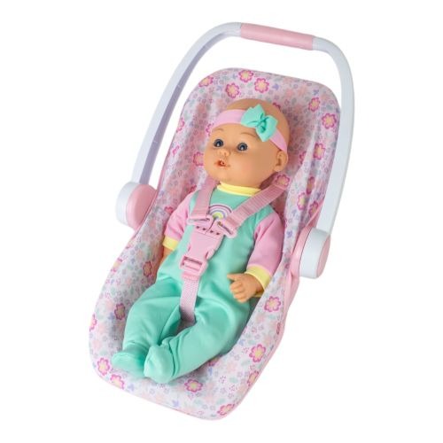 Gi-Go Toys 16 Inch Baby Doll with Plush Bear and Carrier Seat