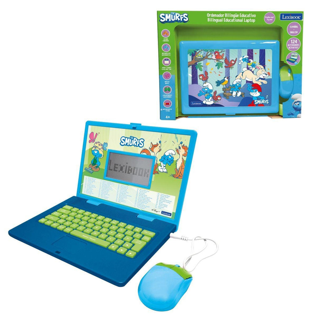 Smurfs Bilingual Educational Laptop - Interactive Learning Toy - Blue