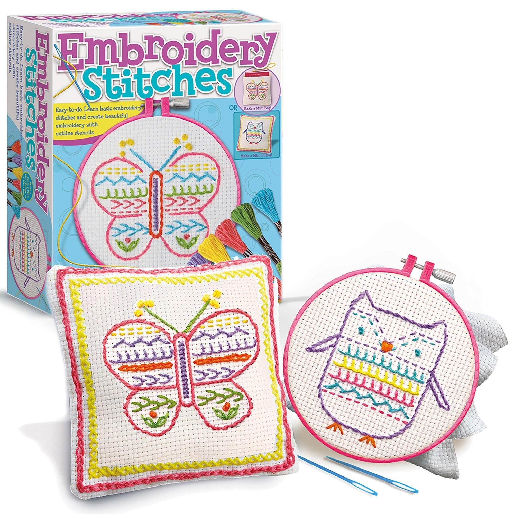 Easy-To-Do Embroidery Stitches Beginner's Kit