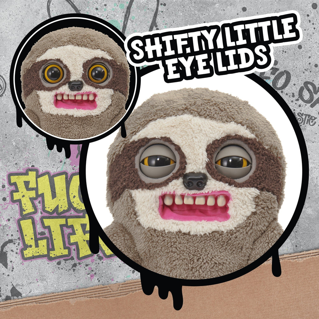 Fuggler Sickening Sloth Puppetronic Interactive Plush Toy, 12-Inch