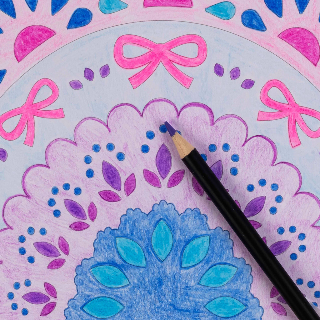 Mixed Media Coloring Pad With 24 Rainbow-Themed Sheets