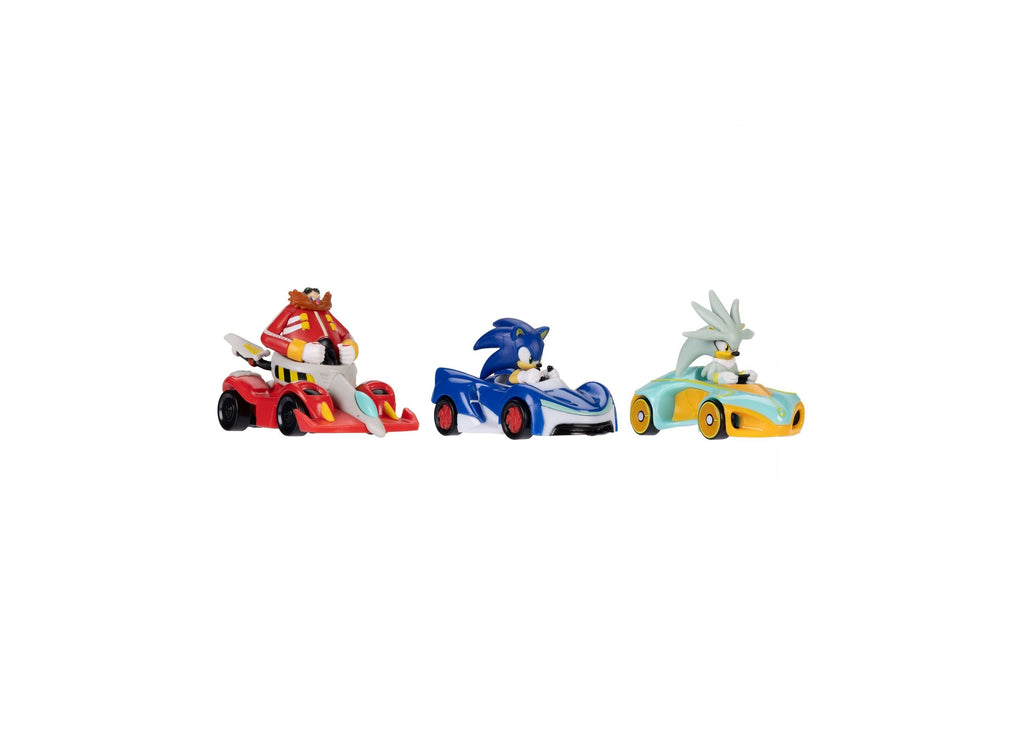 Team Sonic Racing 1:64 Scale Die-Cast Toy Vehicles, 3-Pack
