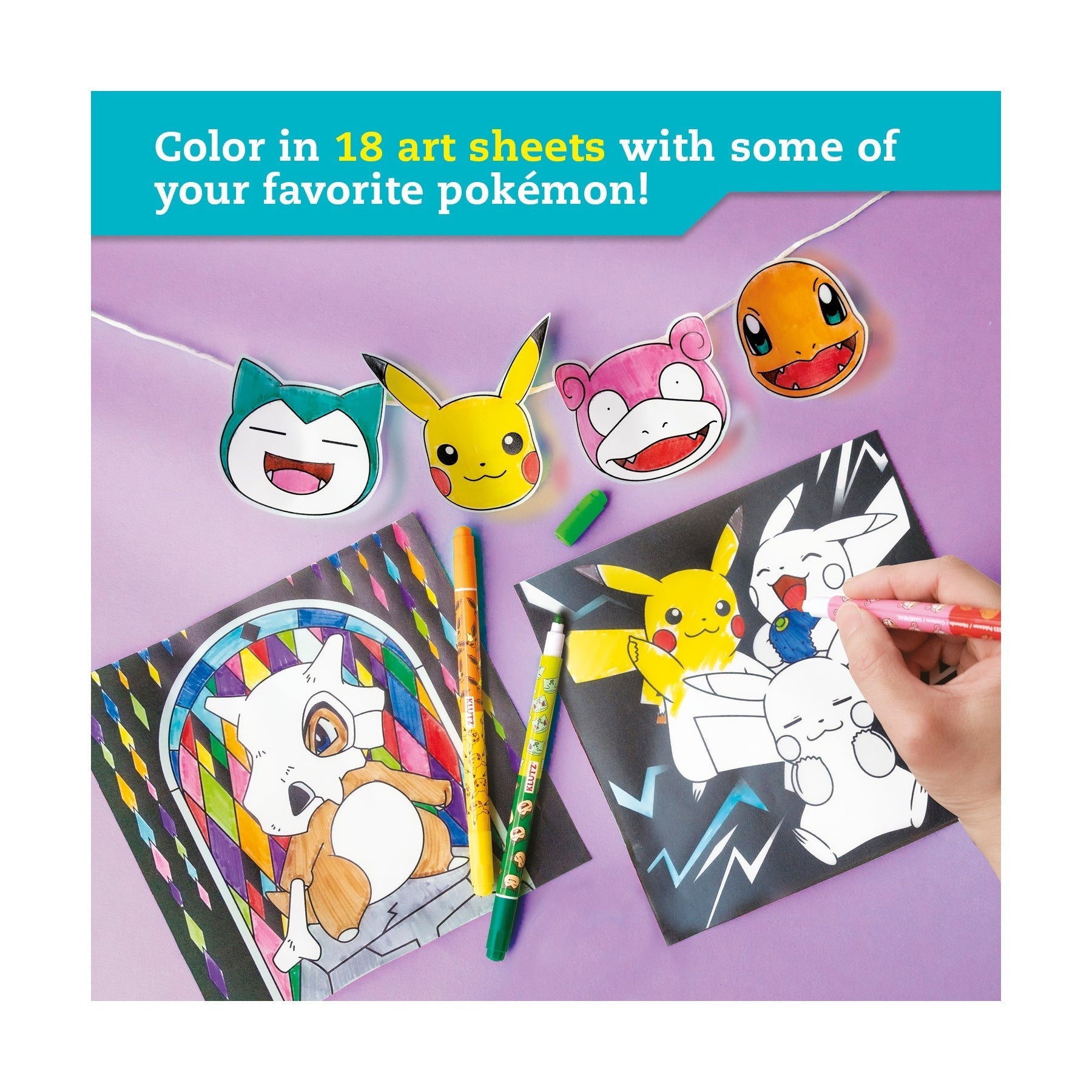 Pokemon Stained Glass Art Coloring Kit