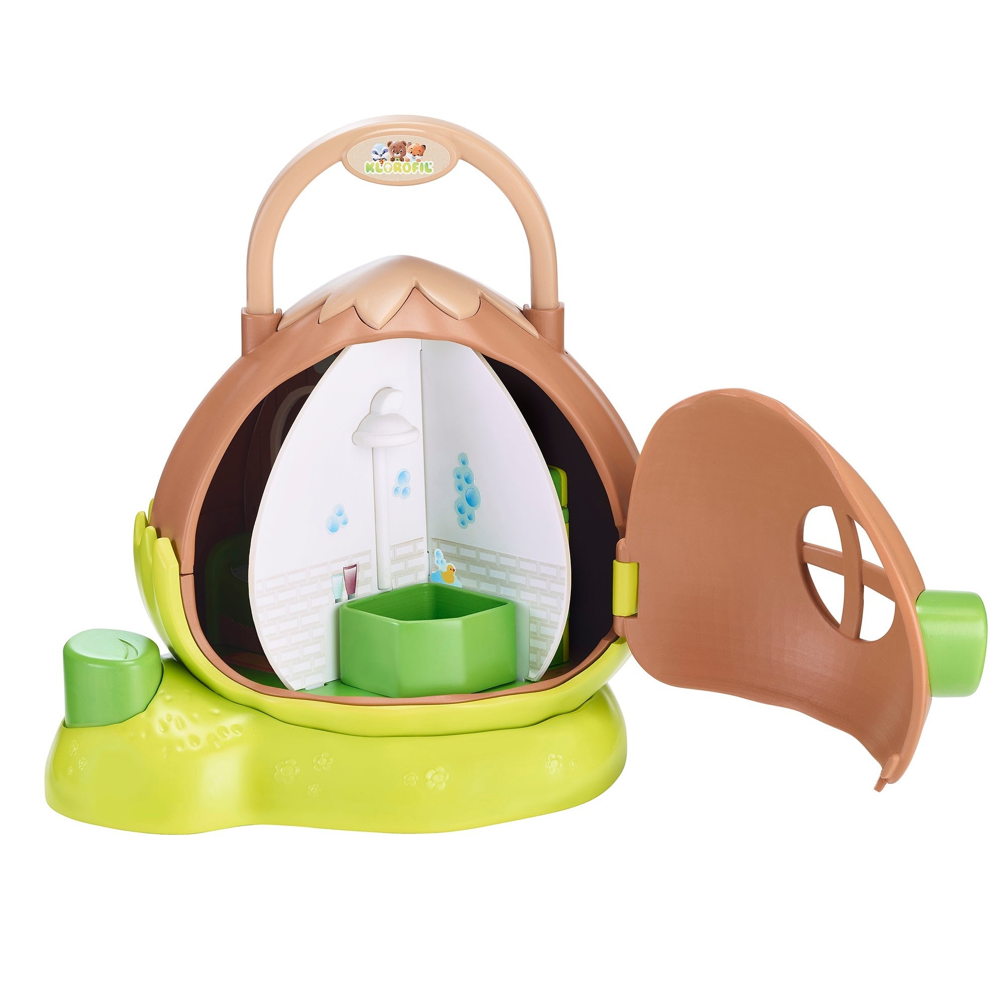Timber Tots Hazelnut House Playset with Ellie the Raccoon