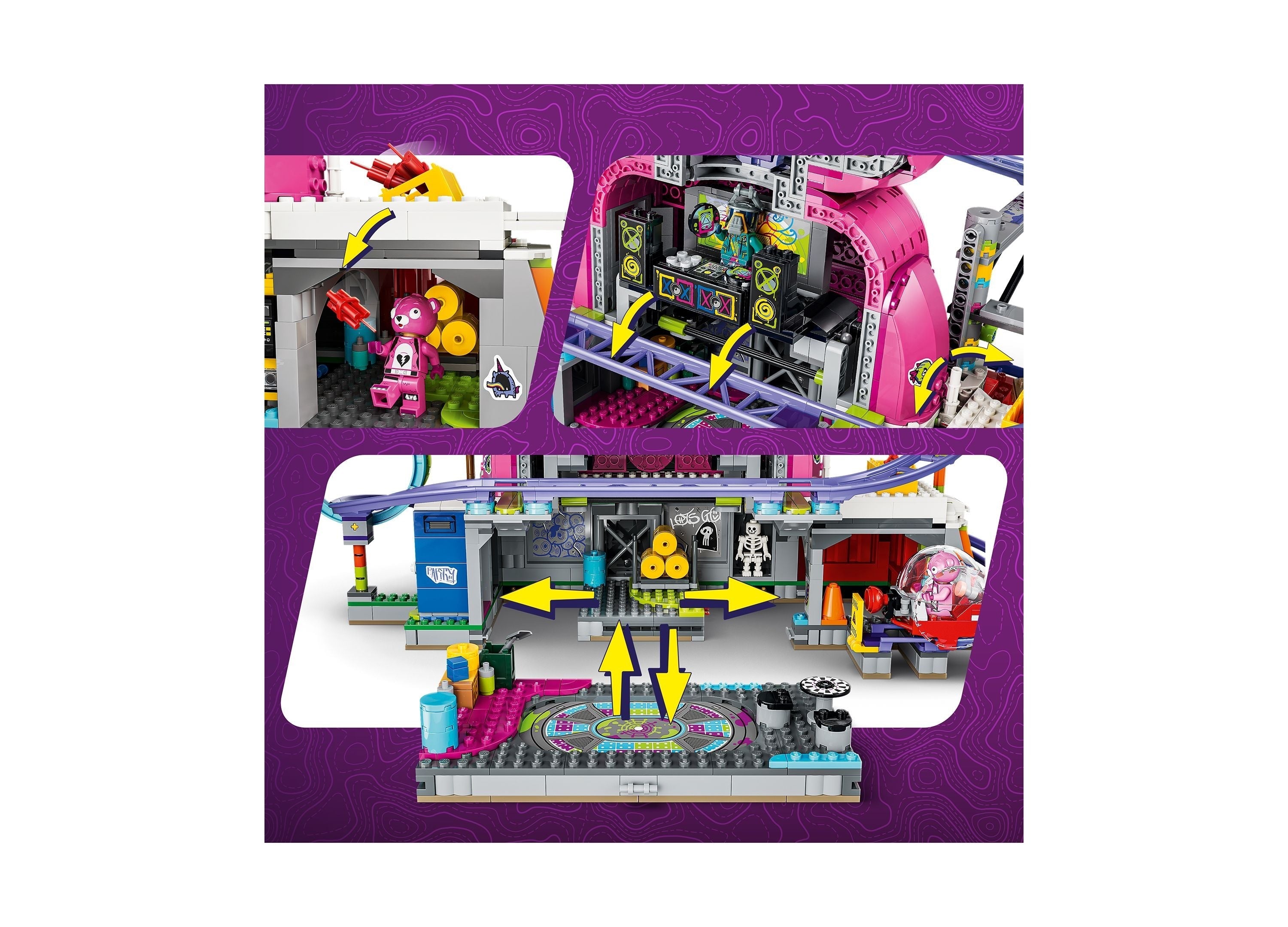 LEGO Fortnite Rave Cave 1,963-Piece Building Set With 6 Minifigures