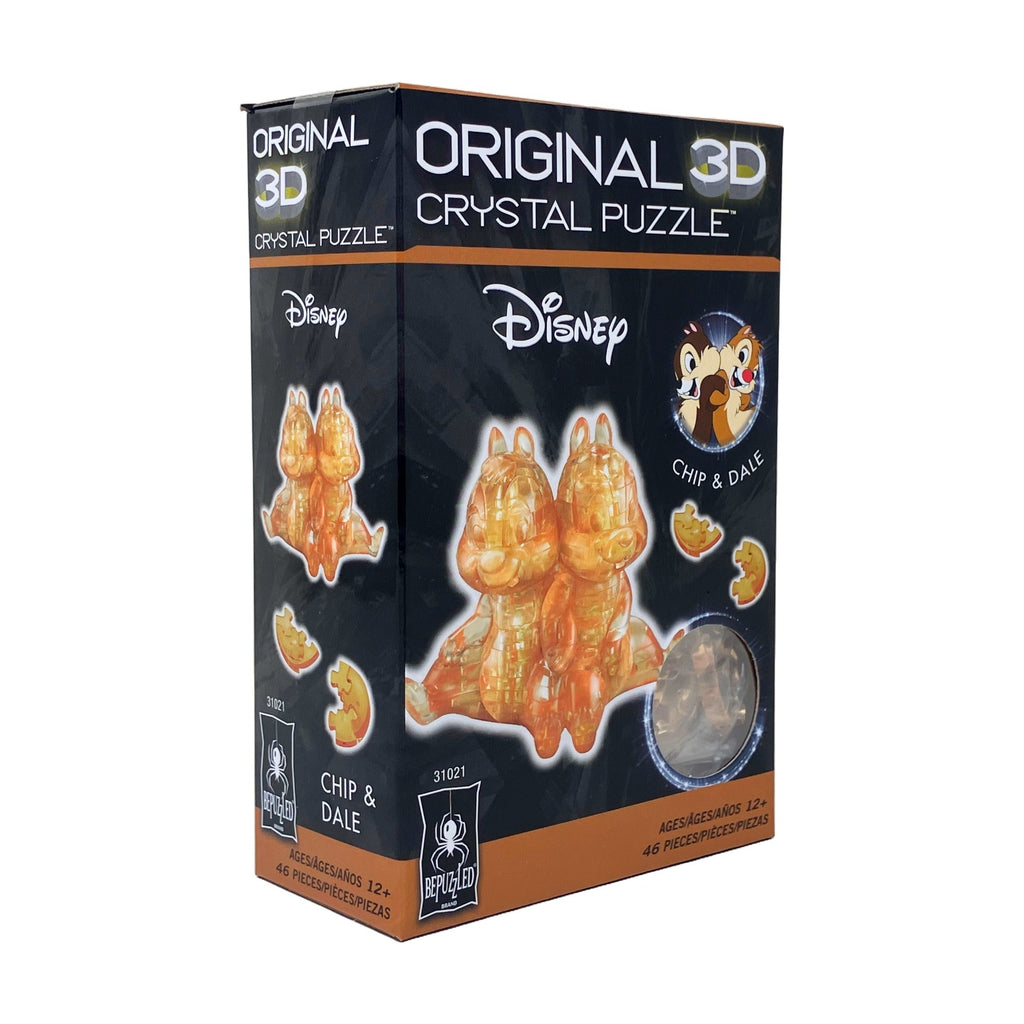 Disney Chip & Dale 3D Crystal Puzzle - 46 Pieces