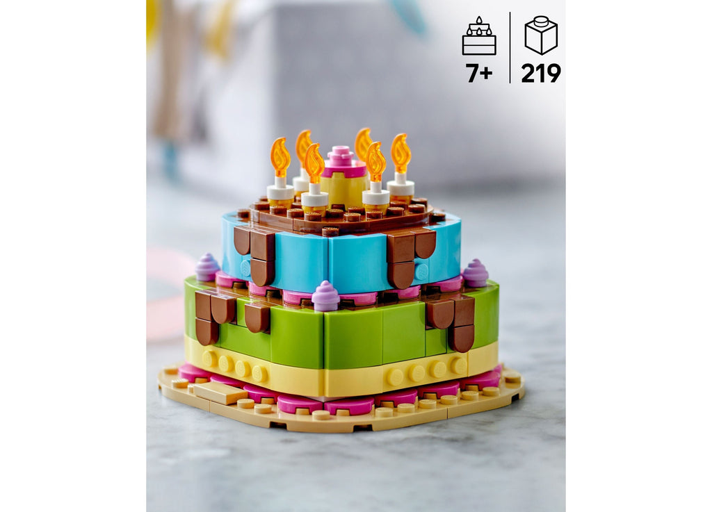 LEGO Birthday Party Cake Building Set 219 Pieces