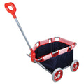 Lissi Doll Pull Cart - Navy & Red - Foldable Design for Kids Ages 2+