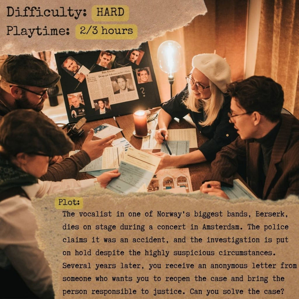 Detective For A Day: Murder On The World Tour Interactive Mystery Party Game