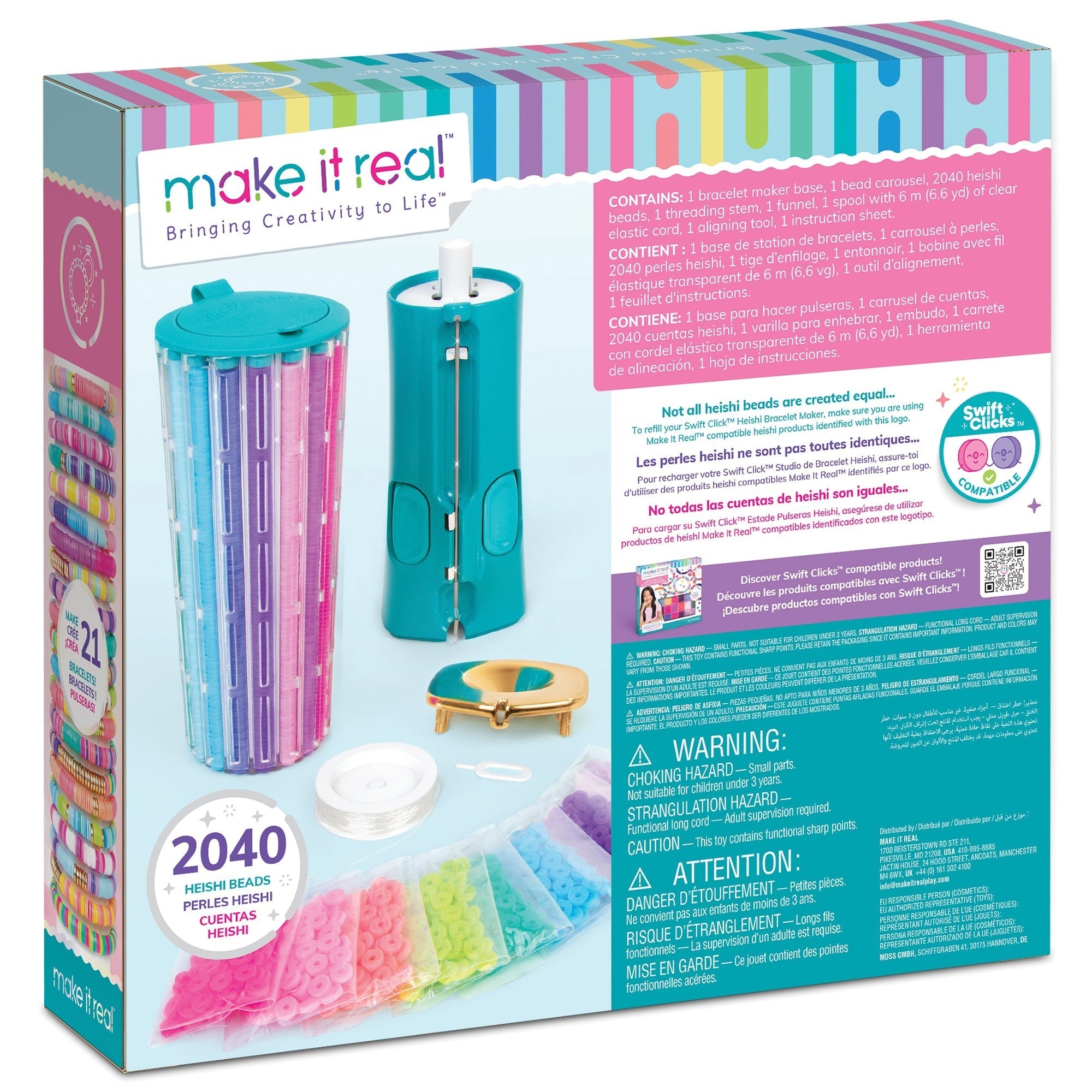 MIR Heishi Swift Clicks Jewelry Kit - Bracelet Maker Set