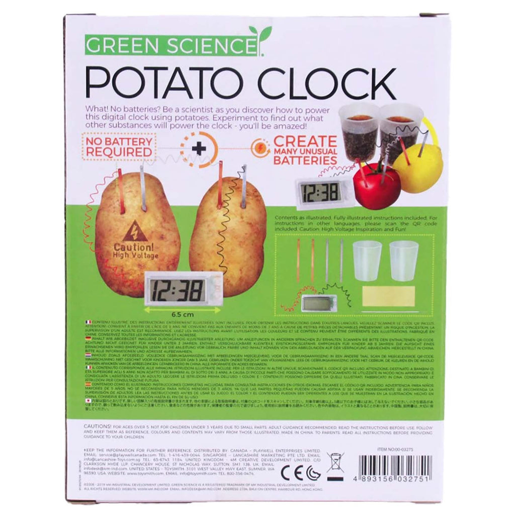 4M Green Science Potato Clock STEM Experiment Kit
