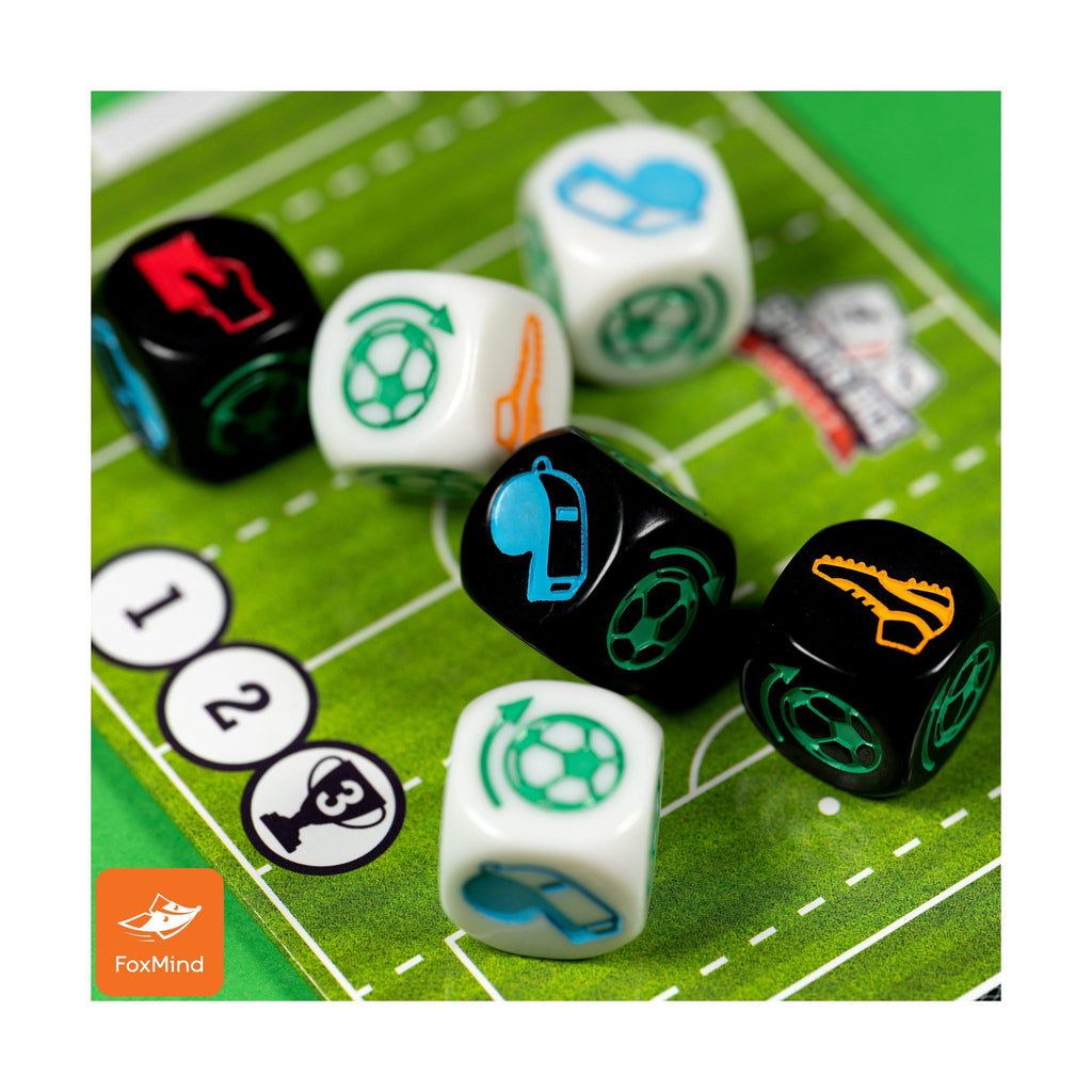 Sports Dice Soccer Fast-Paced Dice Game For 2 Or 4 Players