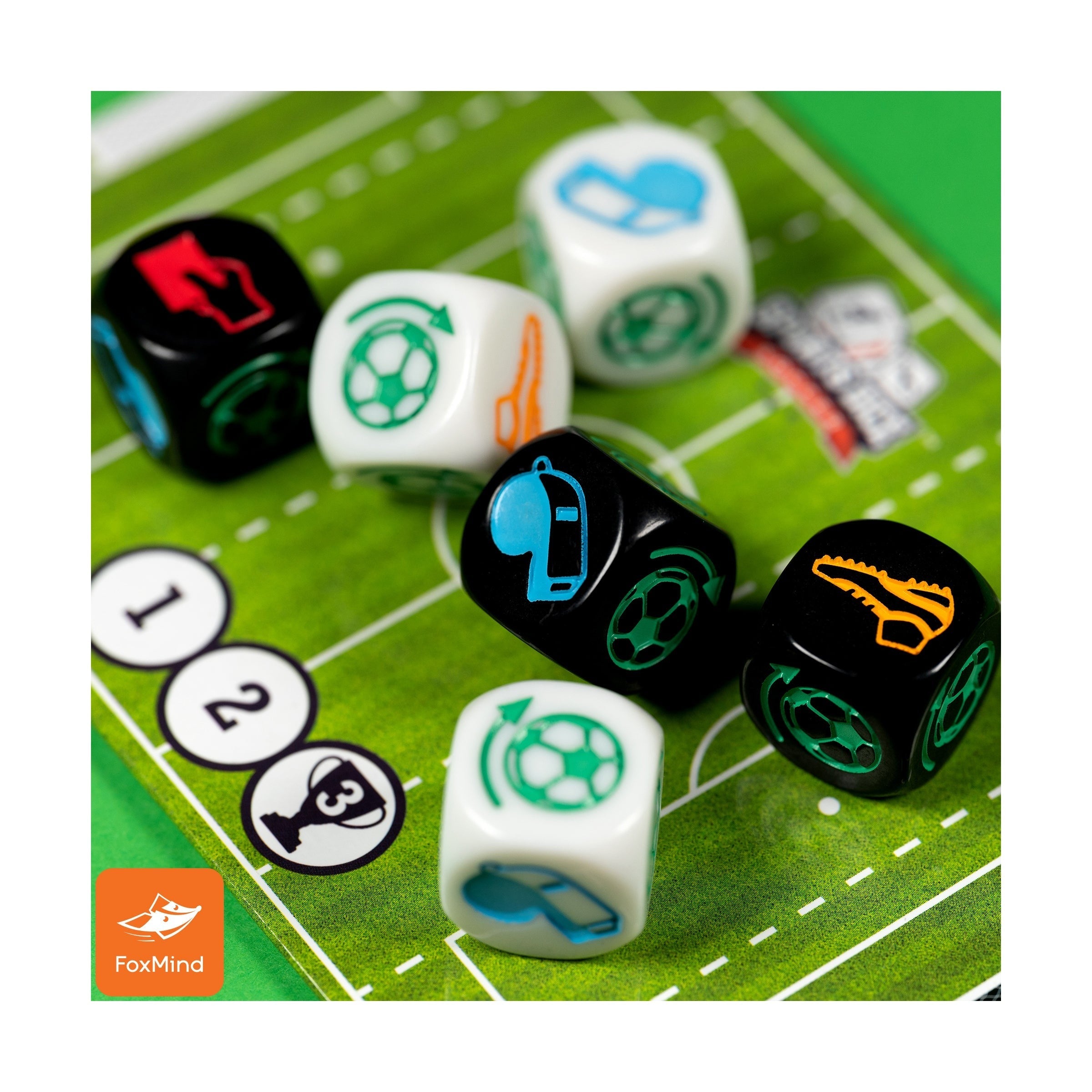 Sports Dice Soccer Fast-Paced Dice Game For 2 Or 4 Players