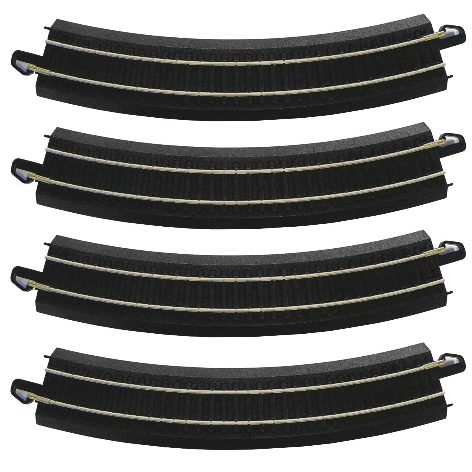 Bachmann Trains HO Scale Figure 8 E-Z Track Pack - Steel Alloy Rail with Black Roadbed