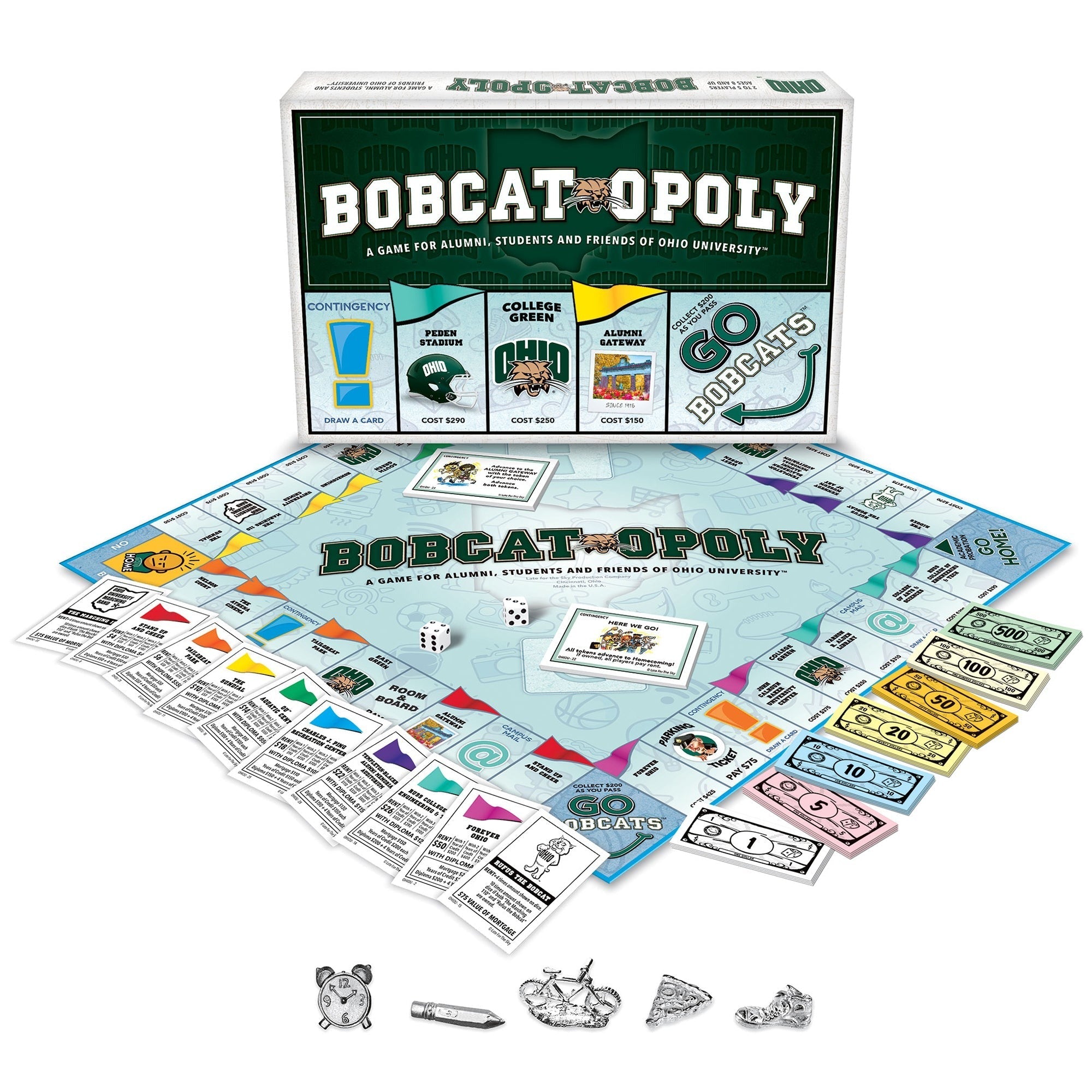 Late For The Sky Bobcat-Opoly Ohio University Themed Board Game