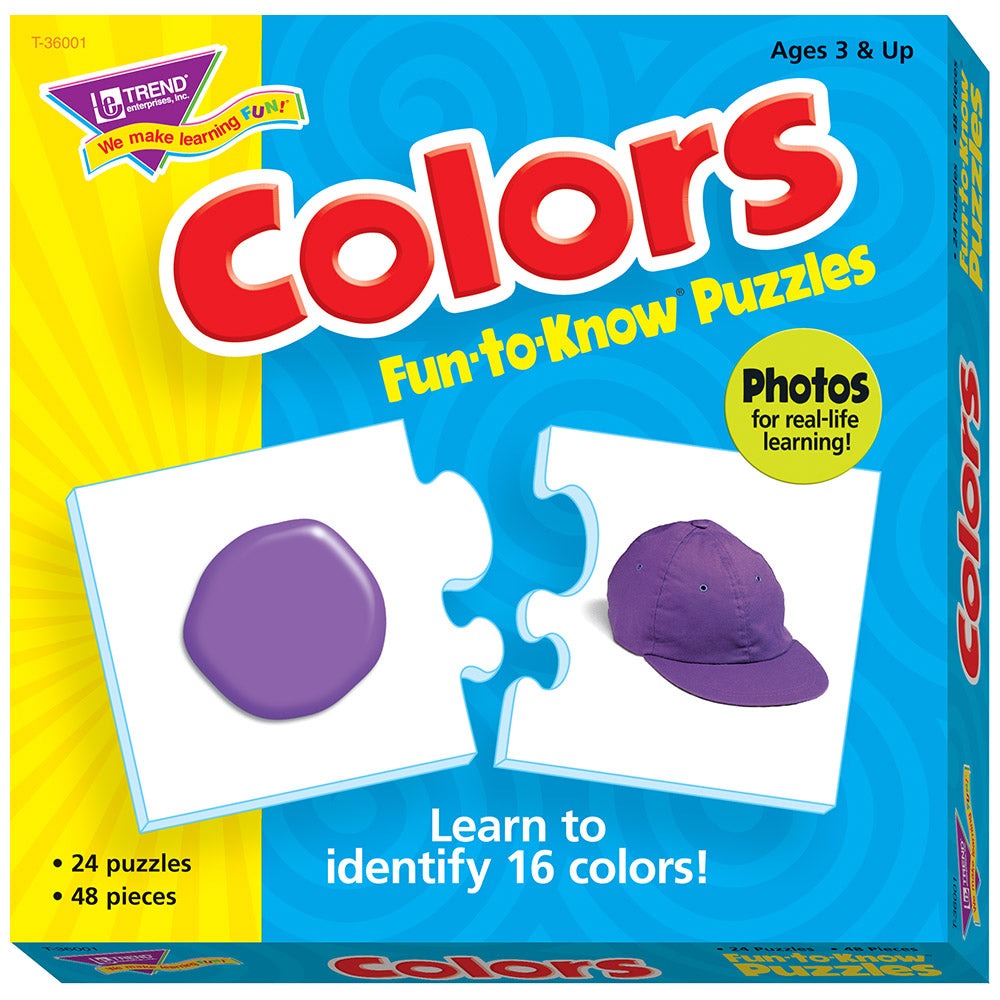 Trend Enterprises PreK-1 Color Identification Puzzle - 48 pc
