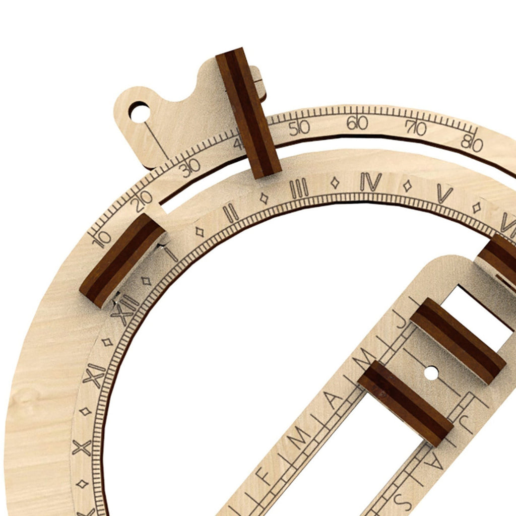 Artoya Vintage Pocket Sundial 3D Wooden STEM Kit, 5-Pack