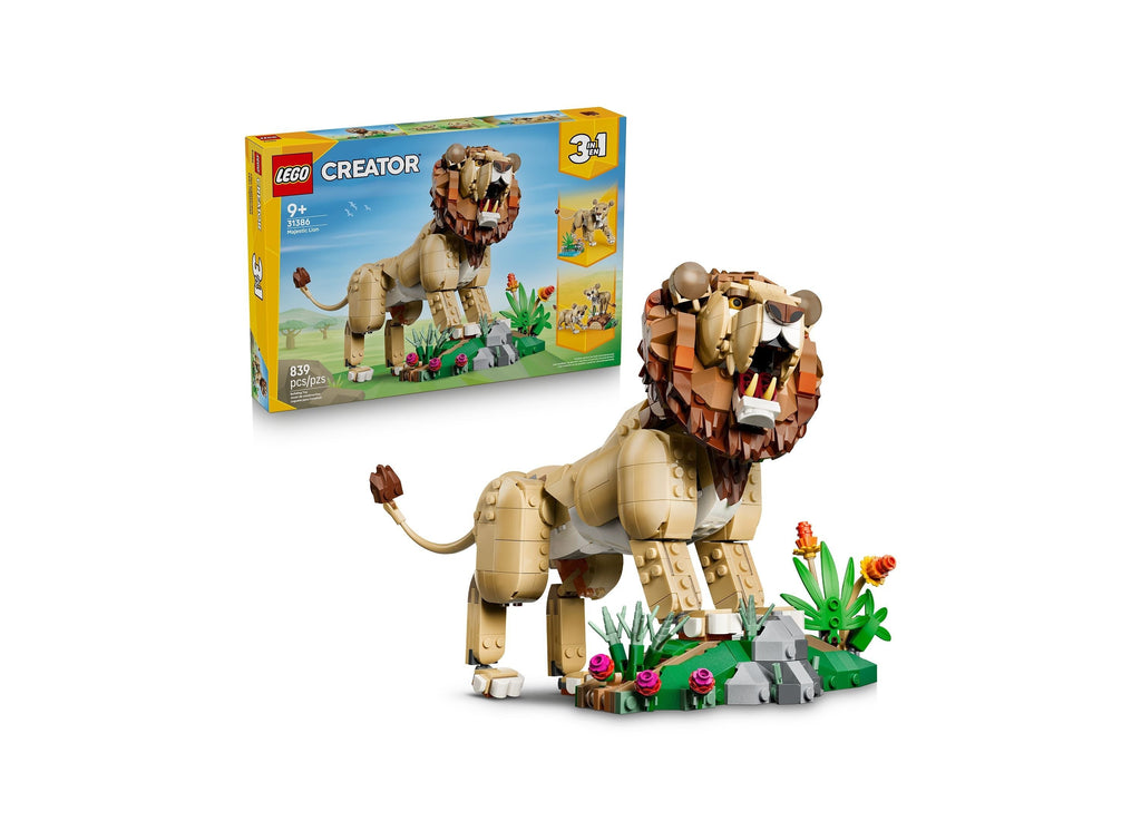 LEGO Creator 3-in-1 Wild Animals Majestic Lion 839-Piece Building Set