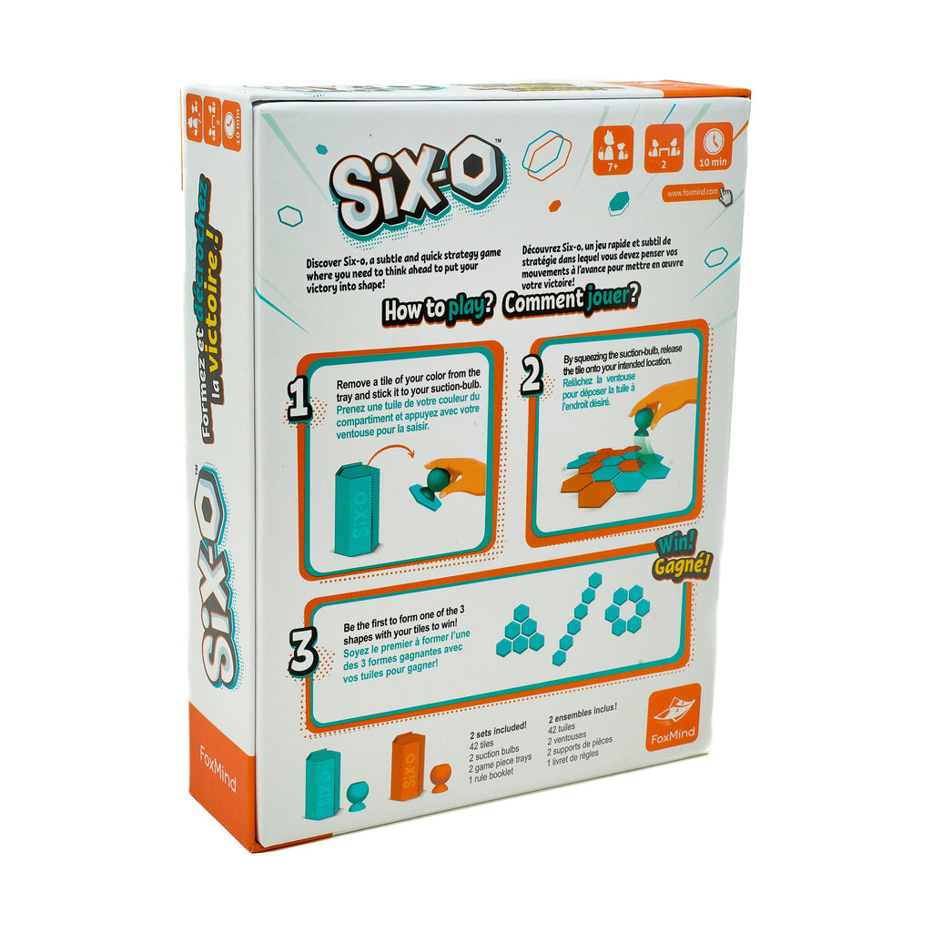 Six-O Quick Strategy Tile Placement Game For 2 Players