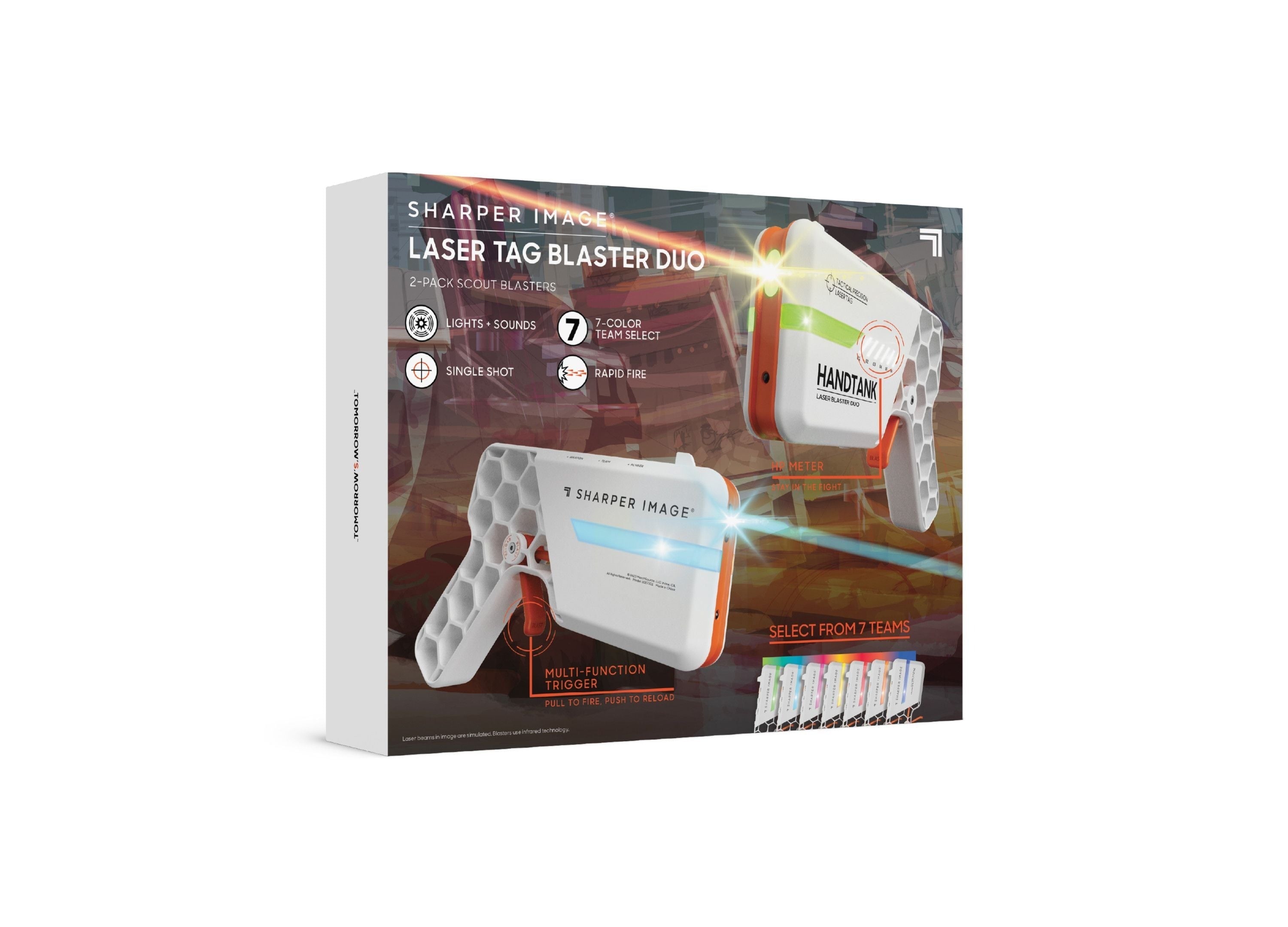 Rechargeable 4-Pack Laser Tag Blasters With Docking Station