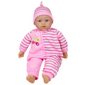 Lissi Dolls 15-inch Talking Baby Doll with Overalls - Pink