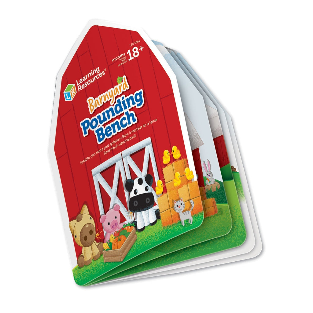 Learning Resources Barnyard Pounding Bench – Dual-Themed Educational Toy