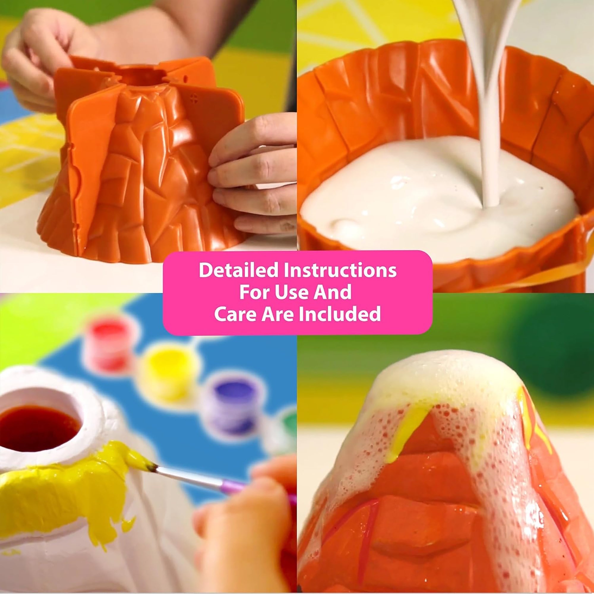 KidzLabs Volcano Making Kit With Erupting Science Experiment