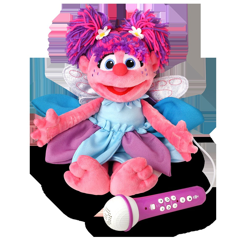 Singing Machine Sesame Street Abby Cadabby Karaoke Plush With Built-In Mic