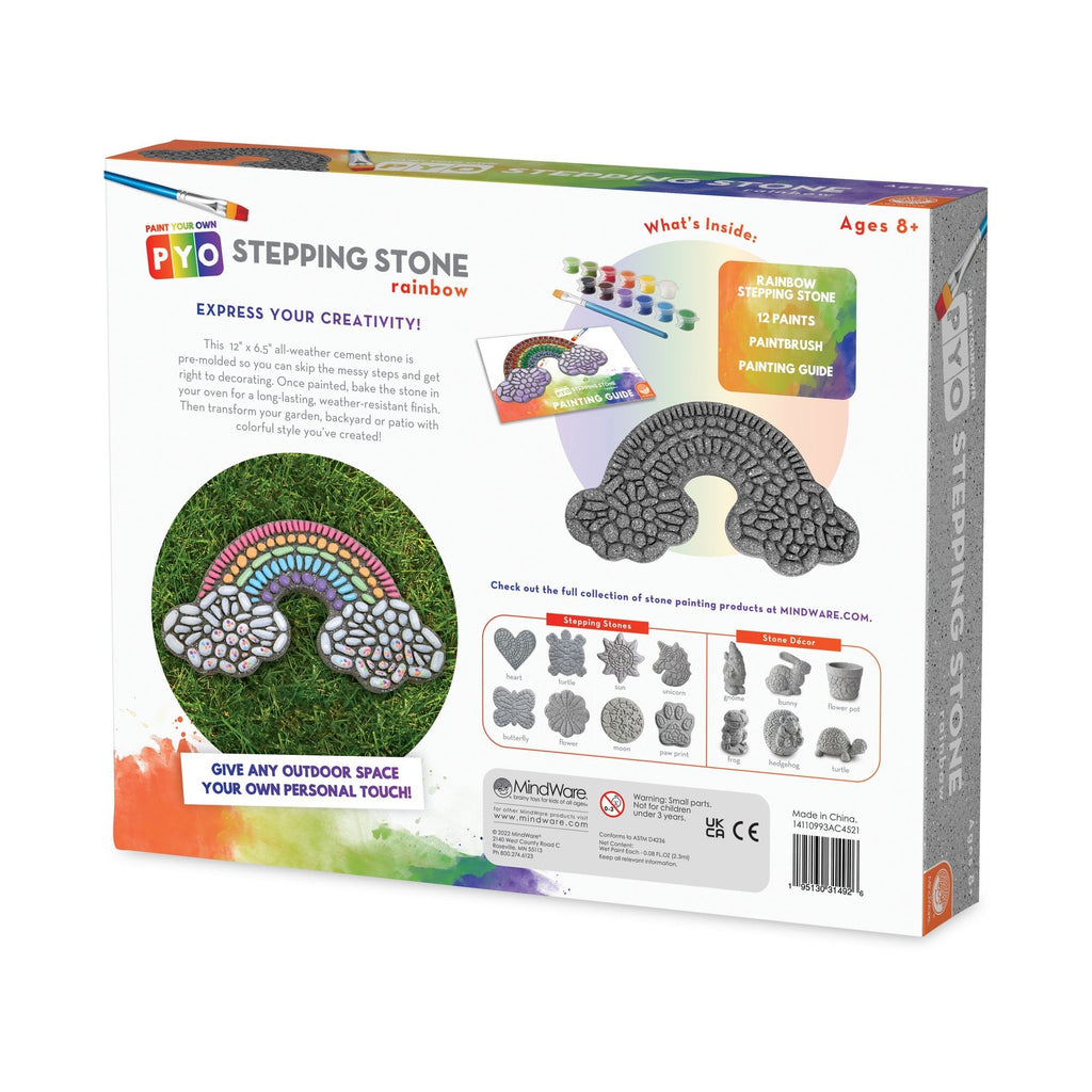 Creative Escapes Rainbow Stepping Stone Paint Kit - Multicolor